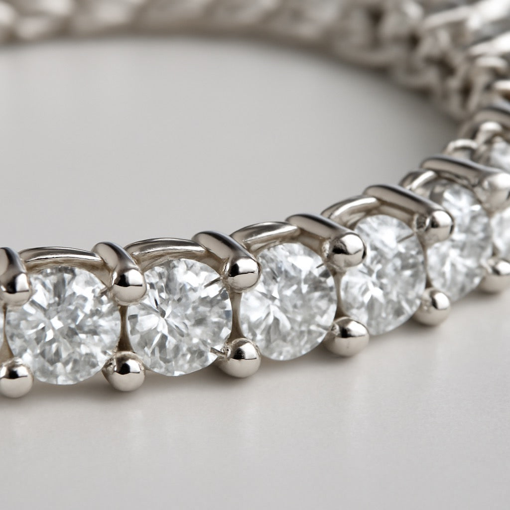 Men's Natural Earth Mined Diamonds Gold Tennis Chain 30 Inches 101.25 CARATS 5mm